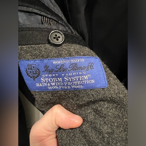 Loro Piana Turnbury black wool storm system coat - Picture 7 of 7